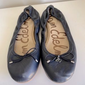 Navy Blue Ballet Flats